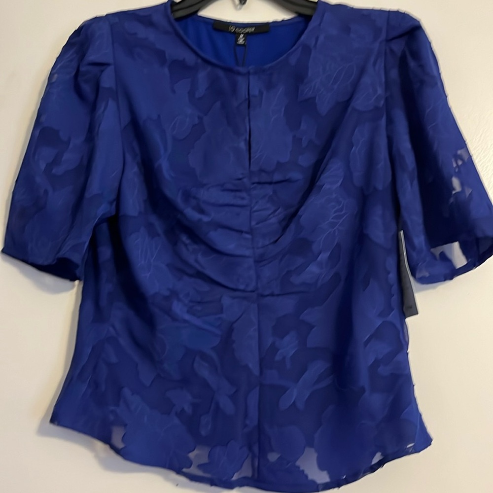 Gorgeous blue chiffon blouse brand new